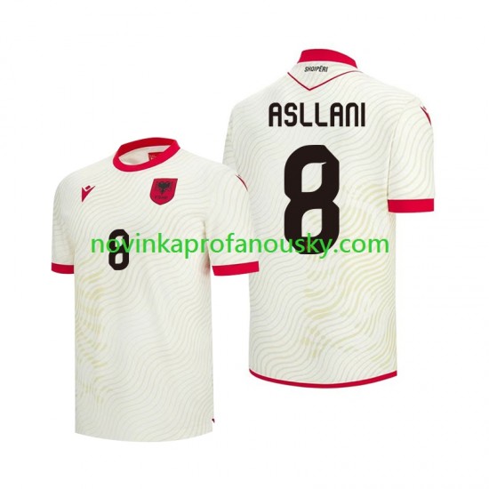 Albánie Dres Kristjan Asllani 8 Venkovní Fotbalové Dresy pro Muže MS ve fotbale 2026 Krátký rukáv