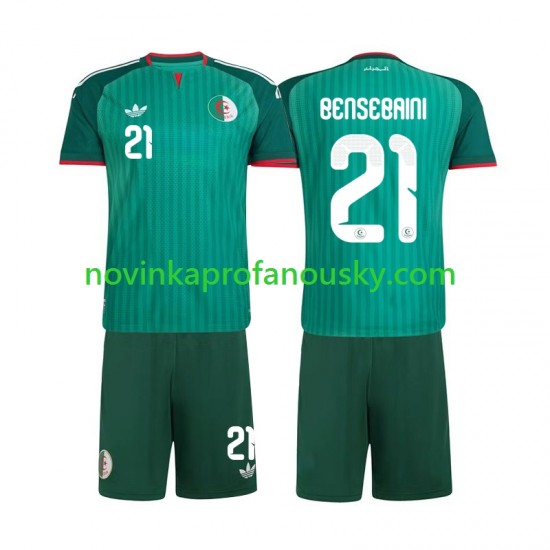 Alžírsko Dres Ramy Bensebaini 21 Venkovní Fotbalové Dresy pro Děti 2026 Krátký rukáv