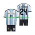 Argentina Dres Enzo Fernandez 24 Domácí Fotbalové Dresy pro Děti MS ve fotbale 2026 Krátký rukáv