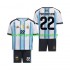 Argentina Dres Franco Mastantuono 22 Domácí Fotbalové Dresy pro Děti MS ve fotbale 2026 Krátký rukáv
