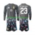 Argentina Dres Emiliano Martinez 23 Brankářské Domácí Fotbalové Dresy pro Děti MS ve fotbale 2026 Dlouhý rukáv