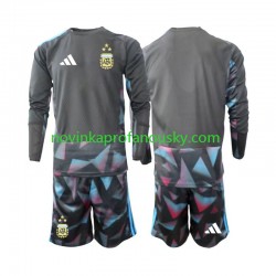 Argentina Dres Brankářské Domácí Fotbalové Dresy pro Děti MS ve fotbale 2026 Dlouhý rukáv