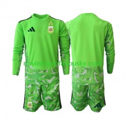 Argentina Dres Brankářské Alternativní Fotbalové Dresy pro Děti MS ve fotbale 2026 Dlouhý rukáv