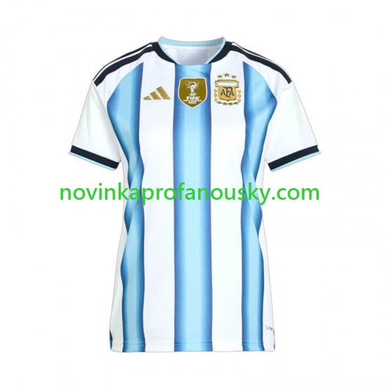 Argentina Dres Domácí Fotbalové Dresy pro Ženy MS ve fotbale 2026 Krátký rukáv
