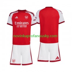 Arsenal Dres Domácí Fotbalové Dresy pro Děti 2026-2027 Krátký rukáv