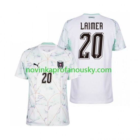 Rakousko Dres Konrad Laimer 20 Venkovní Fotbalové Dresy pro Muže MS ve fotbale 2026 Krátký rukáv