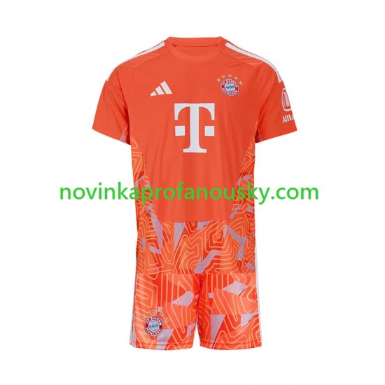 FC Bayern Mnichov Dres Brankářské Venkovní Fotbalové Dresy pro Děti 2026-2027 Krátký rukáv
