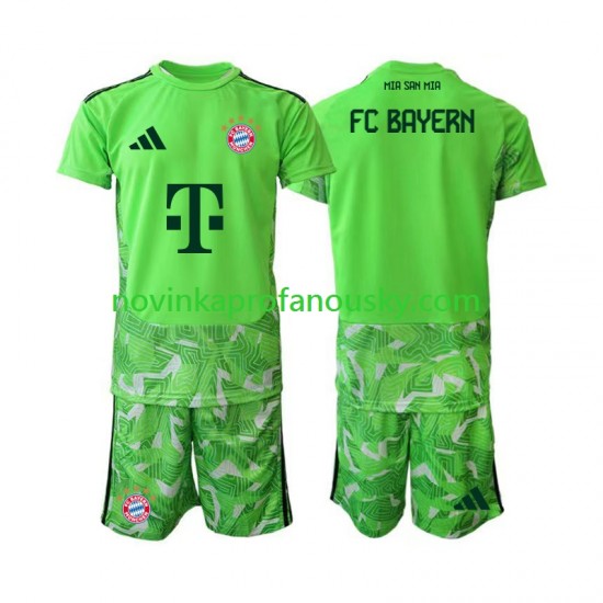 FC Bayern Mnichov Dres Brankářské Domácí Fotbalové Dresy pro Děti 2026-2027 Krátký rukáv