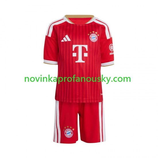 FC Bayern Mnichov Dres Domácí Fotbalové Dresy pro Děti 2026-2027 Krátký rukáv