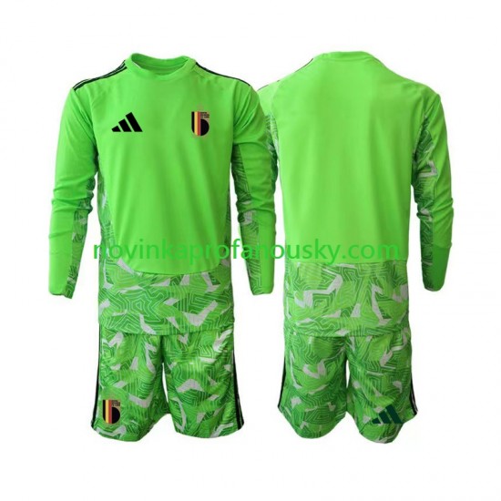 Belgie Dres Brankářské Alternativní Fotbalové Dresy pro Děti MS ve fotbale 2026 Dlouhý rukáv