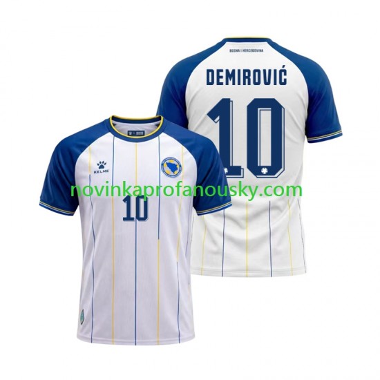 Bosna a Hercegovina Dres Ermedin Demirovic 10 Venkovní Fotbalové Dresy pro Muže MS ve fotbale 2026 Krátký rukáv