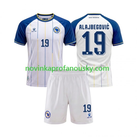 Bosna a Hercegovina Dres Kerim Alajbegovic 19 Venkovní Fotbalové Dresy pro Děti MS ve fotbale 2026 Krátký rukáv