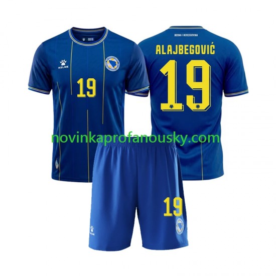 Bosna a Hercegovina Dres Kerim Alajbegovic 19 Domácí Fotbalové Dresy pro Děti MS ve fotbale 2026 Krátký rukáv