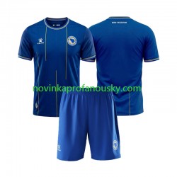 Bosna a Hercegovina Dres Domácí Fotbalové Dresy pro Děti MS ve fotbale 2026 Krátký rukáv
