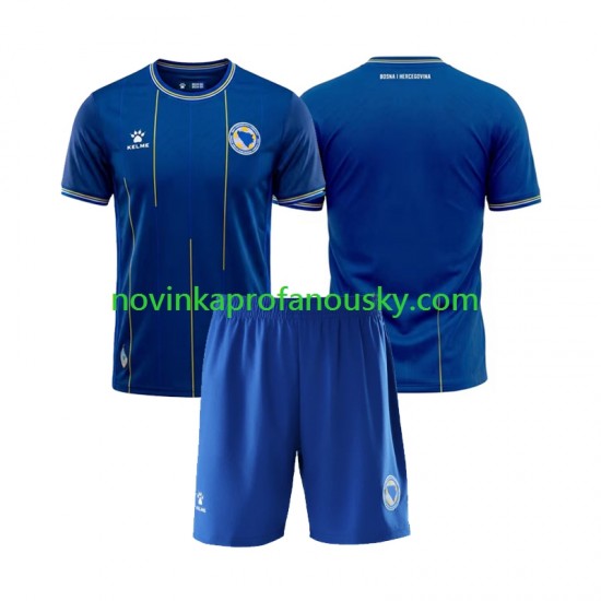 Bosna a Hercegovina Dres Domácí Fotbalové Dresy pro Děti MS ve fotbale 2026 Krátký rukáv