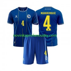 Bosna a Hercegovina Dres Tarik Muharemovic 4 Domácí Fotbalové Dresy pro Děti MS ve fotbale 2026 Krátký rukáv