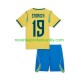 Brazílie Dres Endrick 19 Domácí Fotbalové Dresy pro Děti MS ve fotbale 2026 Krátký rukáv