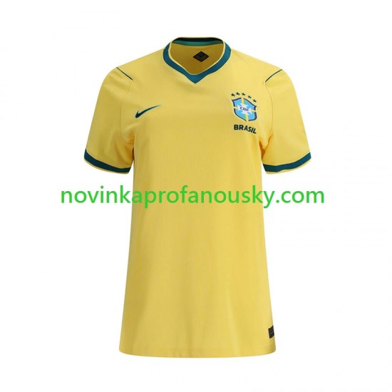 Brazílie Dres Domácí Fotbalové Dresy pro Ženy MS ve fotbale 2026 Krátký rukáv