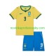 Brazílie Dres Matheus Cunha 9 Chidlren Domácí Fotbalové Dresy MS ve fotbale 2026 Krátký rukáv