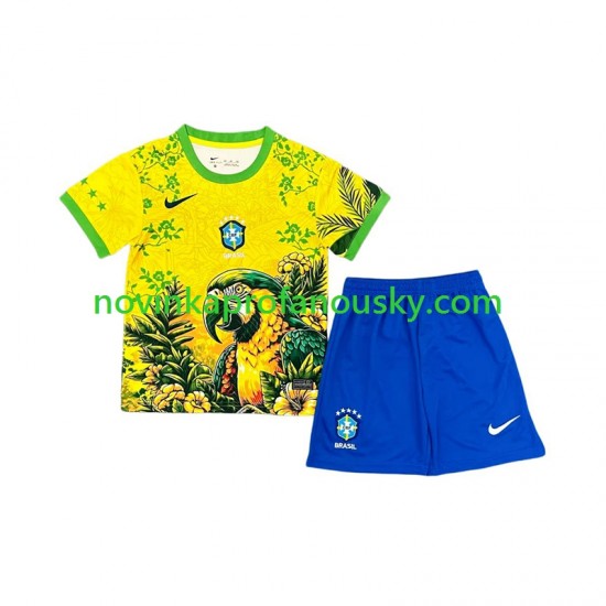 Brazílie Dres Special Domácí Fotbalové Dresy pro Děti 2026 Krátký rukáv