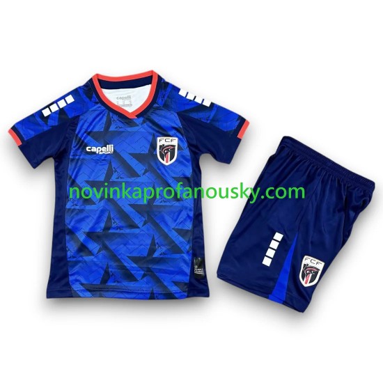 Dres Cape Verde Domácí Fotbalové Dresy pro Děti MS ve fotbale 2026 Krátký rukáv