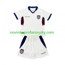 Ekvádor Dres Alternativní Fotbalové Dresy pro Děti MS ve fotbale 2026 Krátký rukáv