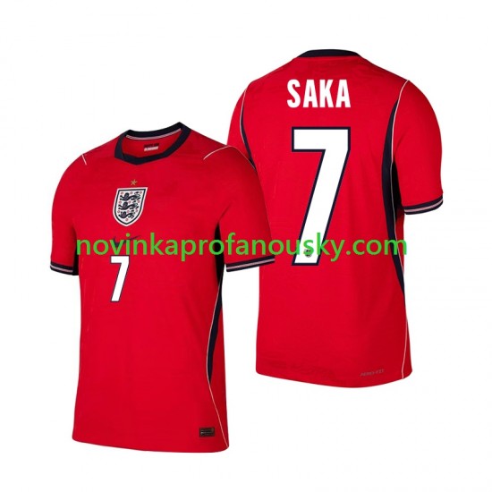 Anglie Dres Bukayo Saka 7 Venkovní Fotbalové Dresy pro Muže MS ve fotbale 2026 Krátký rukáv