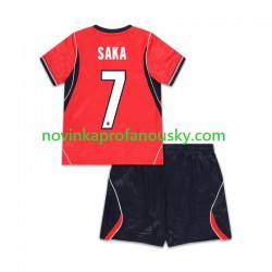 Anglie Dres Bukayo Saka 7 Venkovní Fotbalové Dresy pro Děti MS ve fotbale 2026 Krátký rukáv