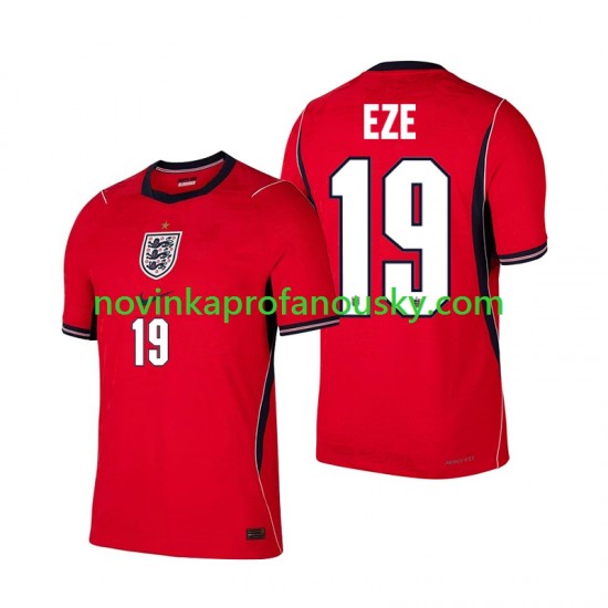Anglie Dres Eberechi Eze 19 Venkovní Fotbalové Dresy pro Muže MS ve fotbale 2026 Krátký rukáv