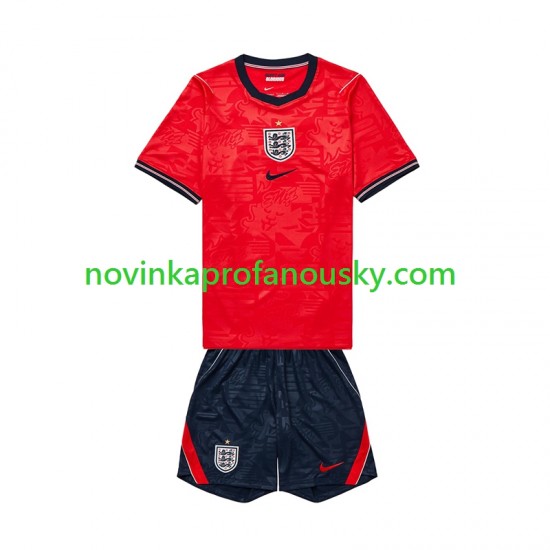 Anglie Dres Venkovní Fotbalové Dresy pro Děti MS ve fotbale 2026 Krátký rukáv