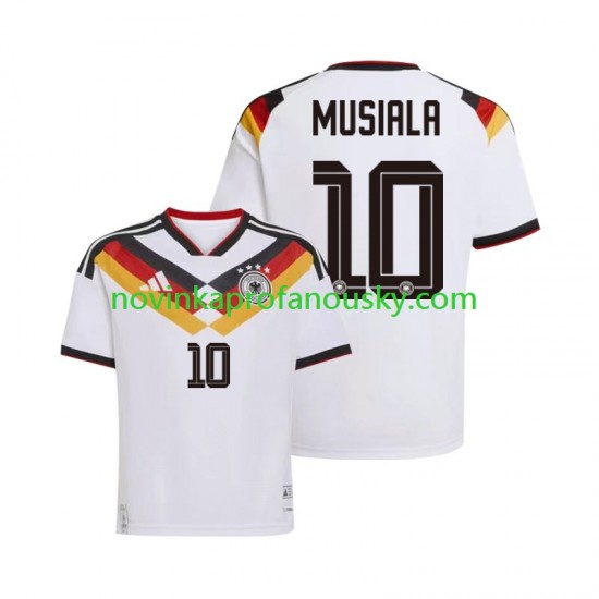 Německo Dres Jamal Musiala 10 Domácí Fotbalové Dresy pro Muže MS ve fotbale 2026 Krátký rukáv