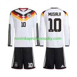 Německo Dres Jamal Musiala 10 Domácí Fotbalové Dresy pro Děti MS ve fotbale 2026 Dlouhý rukáv