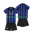 Inter Milán Dres Domácí Fotbalové Dresy pro Děti 2026-2027 Krátký rukáv