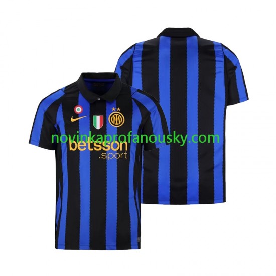 Inter Milán Dres Domácí Fotbalové Dresy pro Muže 2026-2027 Krátký rukáv