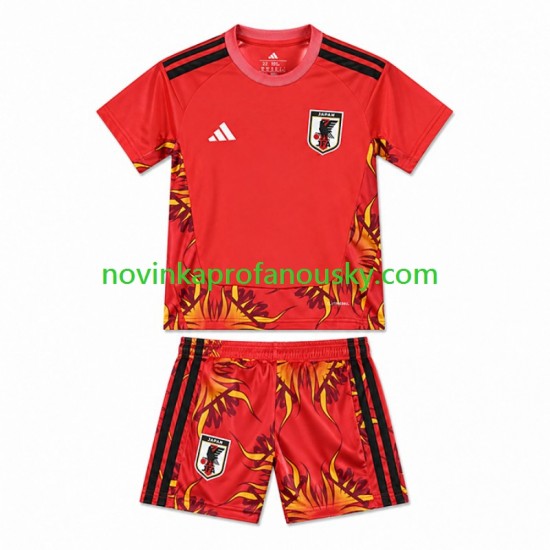 Japonsko Dres Brankářské Domácí Fotbalové Dresy pro Děti MS ve fotbale 2026 Krátký rukáv