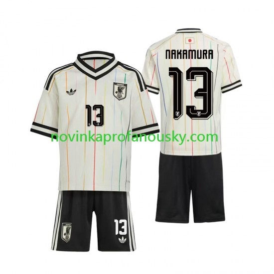 Japonsko Dres Keito Nakamura 13 Venkovní Fotbalové Dresy pro Děti MS ve fotbale 2026 Krátký rukáv