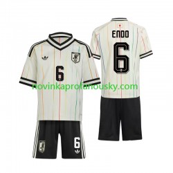 Japonsko Dres Wataru Endo 6 Venkovní Fotbalové Dresy pro Děti MS ve fotbale 2026 Krátký rukáv