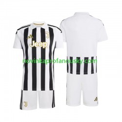 Juventus Dres Domácí Fotbalové Dresy pro Děti 2026-2027 Krátký rukáv