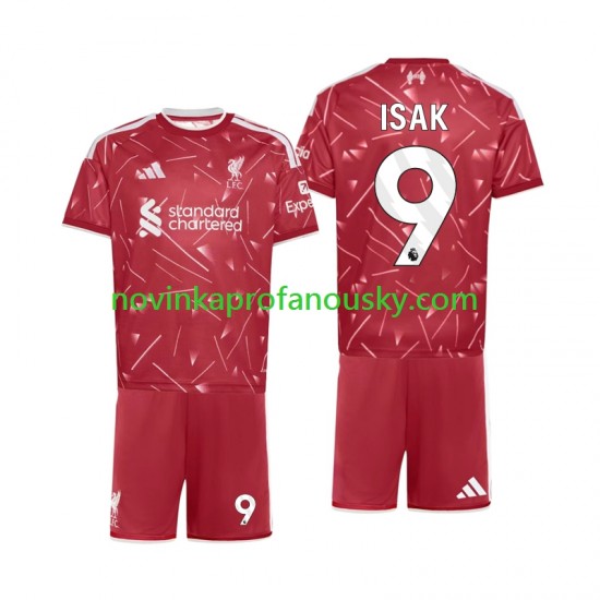 Liverpool Dres Alexander Isak 9 Domácí Fotbalové Dresy pro Děti 2026-2027 Krátký rukáv