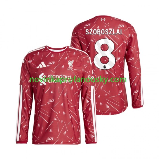 Liverpool Dres Dominik Szoboszlai 8 Domácí Fotbalové Dresy pro Muže 2026-2027 Dlouhý rukáv