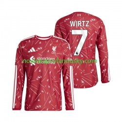 Liverpool Dres Florian Wirtz 7 Domácí Fotbalové Dresy pro Muže 2026-2027 Dlouhý rukáv