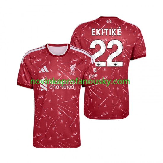 Liverpool Dres Hugo Ekitike 22 Domácí Fotbalové Dresy pro Muže 2026-2027 Krátký rukáv