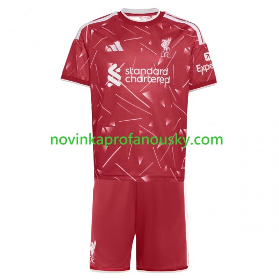 Liverpool Dres Domácí Fotbalové Dresy pro Děti 2026-2027 Krátký rukáv