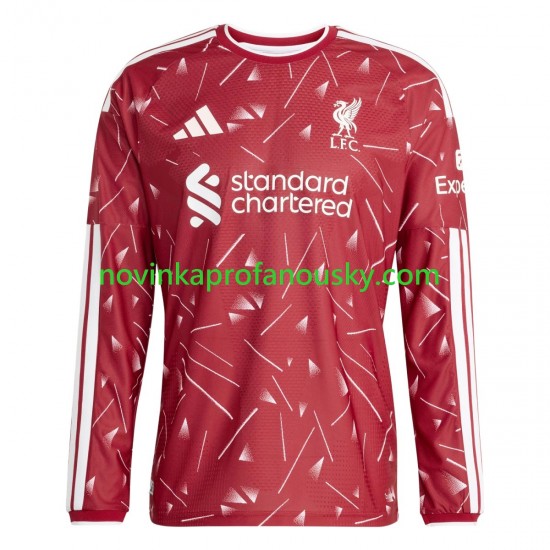 Liverpool Dres Domácí Fotbalové Dresy pro Muže 2026-2027 Dlouhý rukáv