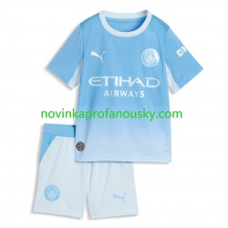 Manchester City Dres Domácí Fotbalové Dresy pro Děti 2026-2027 Krátký rukáv