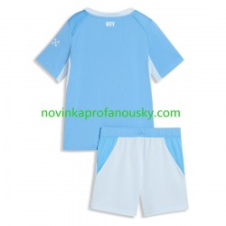 Manchester City Dres Domácí Fotbalové Dresy pro Děti 2026-2027 Krátký rukáv