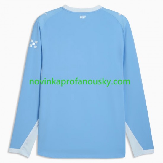 Manchester City Dres Domácí Fotbalové Dresy pro Muže 2026-2027 Dlouhý rukáv