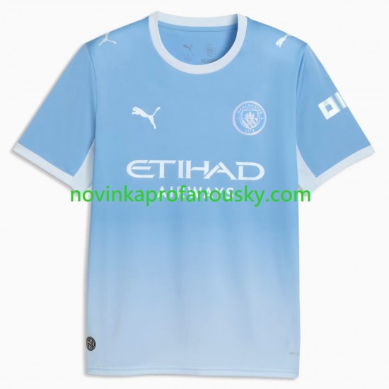 Manchester City Dres Domácí Fotbalové Dresy pro Muže 2026-2027 Krátký rukáv