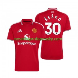 Manchester United Dres Benjamin Sesko 30 Domácí Fotbalové Dresy pro Muže 2026-2027 Krátký rukáv