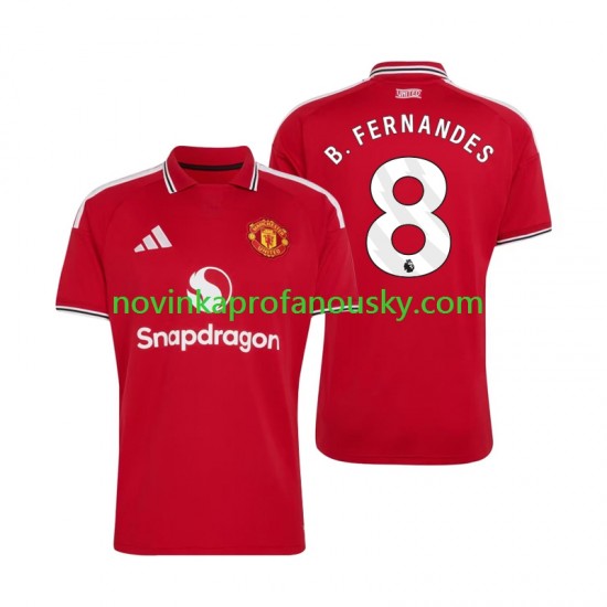 Manchester United Dres Bruno Fernandes 8 Domácí Fotbalové Dresy pro Muže 2026-2027 Krátký rukáv